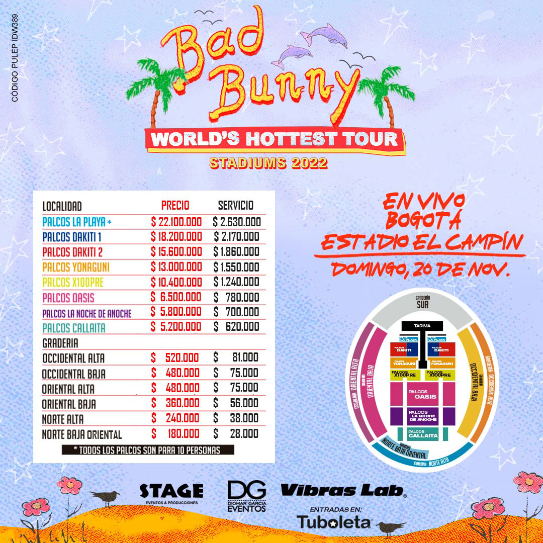 bad bunny tour cost