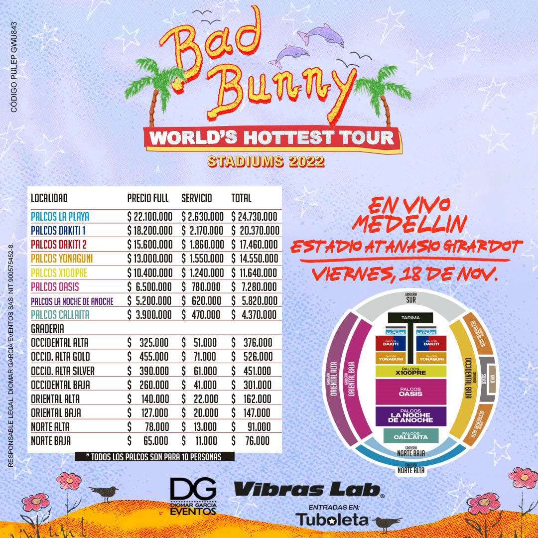 BAD BUNNY - WORLD´S HOTTEST TOUR